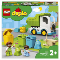 Детский конструктор Lego Duplo "Мусоровоз и контейнеры для раздельного сбора мусора"