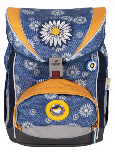 Ранец школьный DerDieDas ErgoFlex "Ромашка" 800 г, с наполнением
