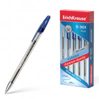 Ручка гелевая ErichKrause® R-301 Classic Gel Stick 0.5, цвет чернил синий (в коробке по 12 штук)