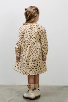 Платье для девочки Диана NÖLEBIRD,  цвет леопард на бежевом
