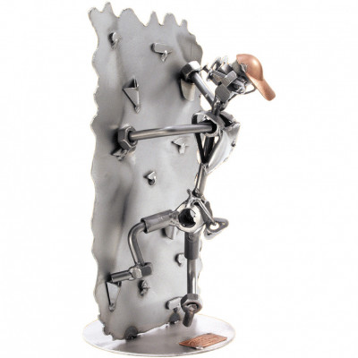 Фигурка из металла Альпинист, высота 25 см (C)