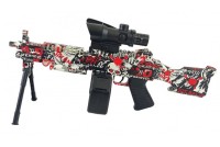 Пулемет игрушка M249 Mini стреляющий орбизами FK972-Red
