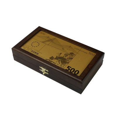 Купюрница c банкнотой 500 Euro, размер 5x19x9 см