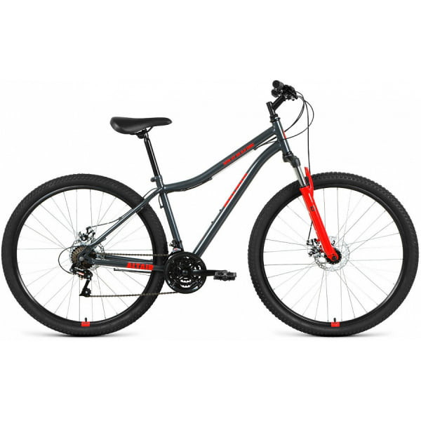 Велосипед 29" Altair MTB HT 29 2.0 disc 21 ск темно-серый/красный 20-21 г