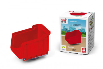 Кузов для самосвала красный 22 см