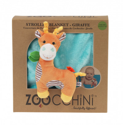 Одеяло с игрушкой Zoocchini Жираф аква