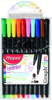 GRAPH PEP'S Ручка капиллярная, толщина линии - 0,4 мм, эргономичная зона обхвата, 10 цветов, блистер