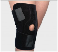 Ортез коленного сустава с боковыми пластинами, неопреновый, разьемный