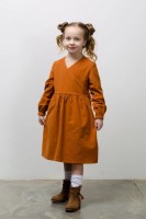 Платье для девочки Диана NÖLEBIRD,  цвет горчичный