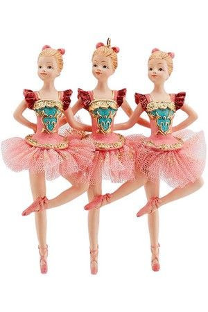 Ёлочная игрушка Трио юных балерин, EDG