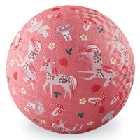 Мяч Crocodile Creek «Единороги», розовый, 18 см
