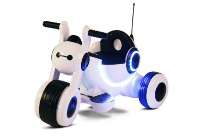 Электромотоцикл, цвет белый