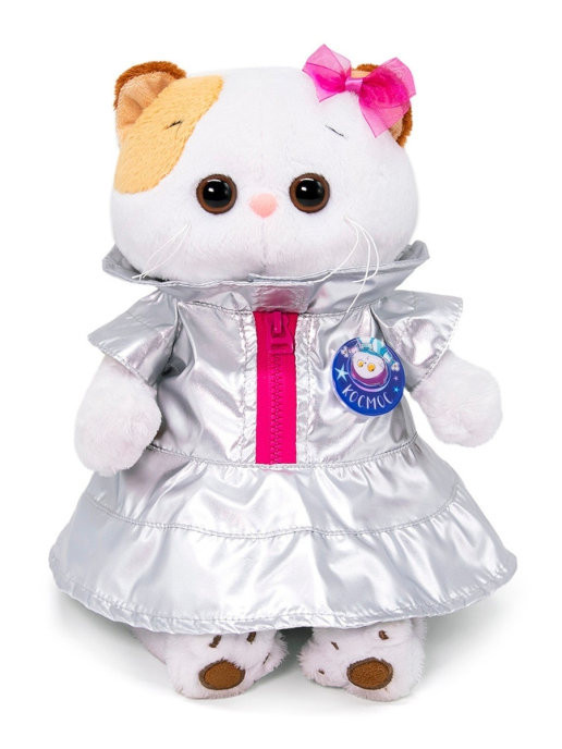 Мягкая игрушка Кошечка Ли-Ли в платье Космос, высота 24 см