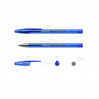 Ручка гелевая ErichKrause® R-301 Original Gel Stick 0.5, цвет чернил синий (в коробке по 12 шт.)