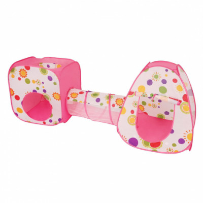 Палатка игровая с туннелем, 90*78*242см, сумка на молнии, в ассорт.