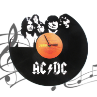 Часы  виниловая грампластинка  "AC/DC"