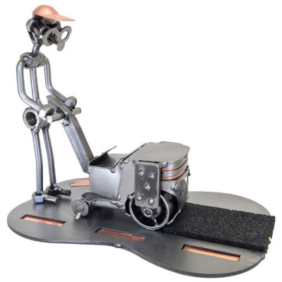 Фигурка из металла Асфальтоукладчик, 21х13,5х18 см (C)