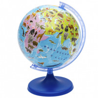 Интерактивный глобус "Сафари" в красочной подарочной упаковке, Диэмби, диаметр 16 см