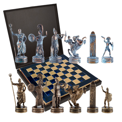 Шахматы подарочные "Троянская война", размер 36x36x3 см, высота фиг...