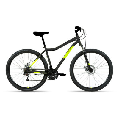 Велосипед 29" Altair MTB HT 29 2.0 disc 21 ск черный/ярко-зеленый 2022 г