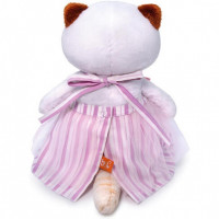 Мягкая игрушка Кошечка Ли-Ли в платье с бабочками, высота 24 см