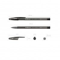 Ручка гелевая ErichKrause® R-301 Original Gel Stick 0.5, цвет чернил черный (в коробке по 12 шт.)