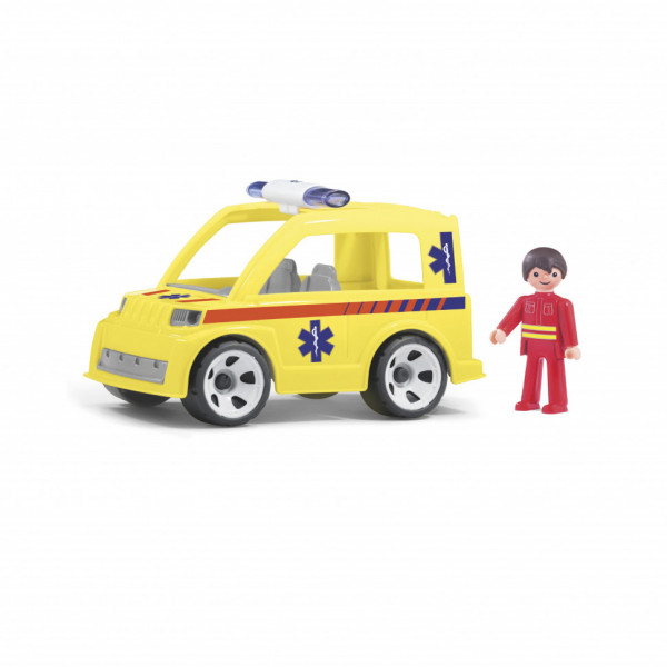 Машина скорой помощи с водителем игрушка 17 см