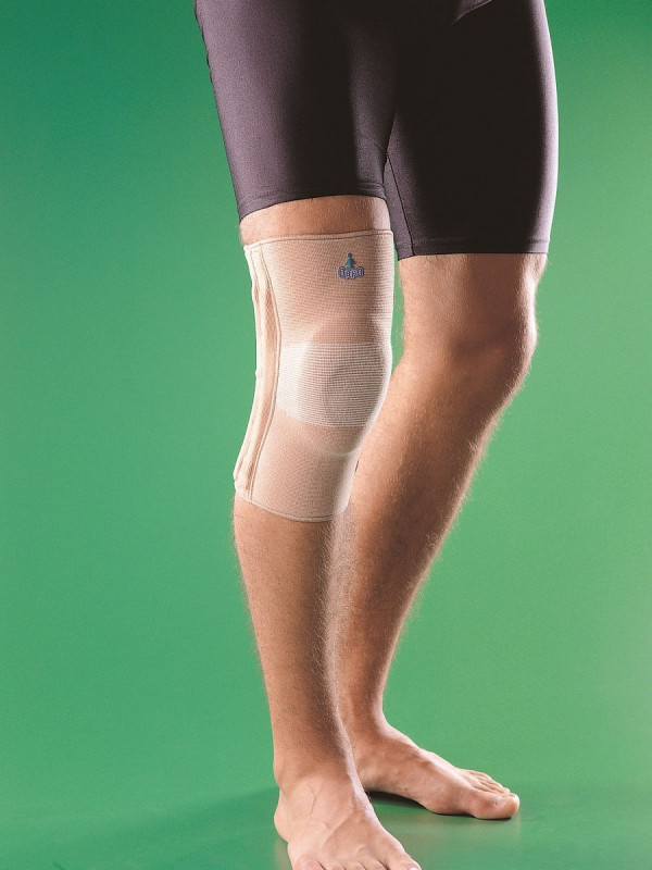 Бандаж на коленный сустав (наколенник) с уплотненным силиконовым кольцом