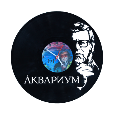 Часы  виниловая грампластинка Аквариум