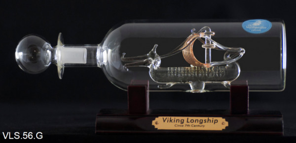 Корабль в бутылке Ладья викингов