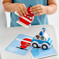 Детский конструктор Lego Duplo "Пожарный вертолет и полицейский автомобиль"