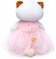 Мягкая игрушка Кошечка Ли-Ли в розовом платье, высота 24 см