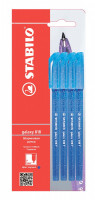 Шариковая ручка Stabilo Galaxy 818, цвет чернил синий, 4 шт в блистере