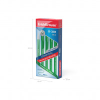 Ручка гелевая ErichKrause® R-301 Original Gel Stick 0.5, цвет чернил зеленый (в коробке по 12 шт.)