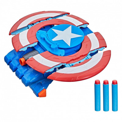 Игровая экипировка на руку Нерф Капитан Америка