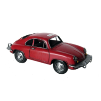 Ретро-автомобиль красный Porsche 911 60-е гг. XXв.