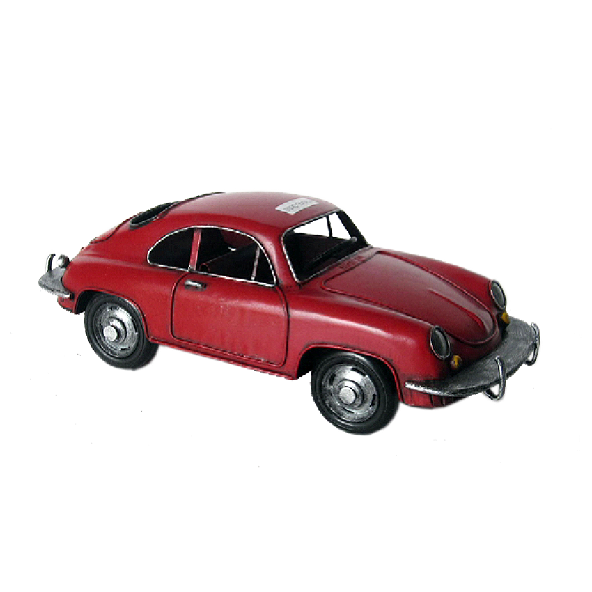 Ретро-автомобиль красный Porsche 911 60-е гг. XXв.