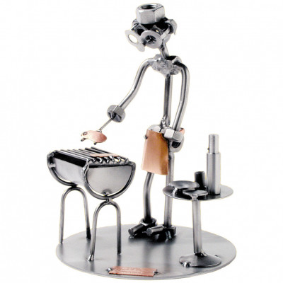 Фигурка из металла Барбекю, высота 18 см (B)