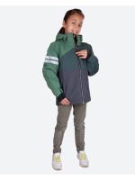 Детская утепленная куртка Lindberg зеленого цвета, размер 100 см