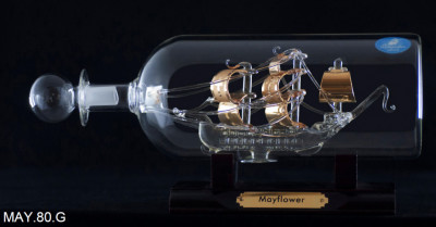 Корабль в бутылке Мэйфлауэр