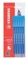 Шариковая ручка Stabilo Galaxy 818, цвет чернил синий, 5 шт в блистере