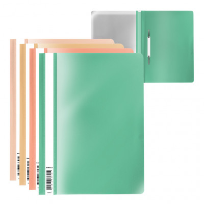 Папка-скоросшиватель пластиковая ErichKrause® Matt Powder, A4, ассорти (в пак...