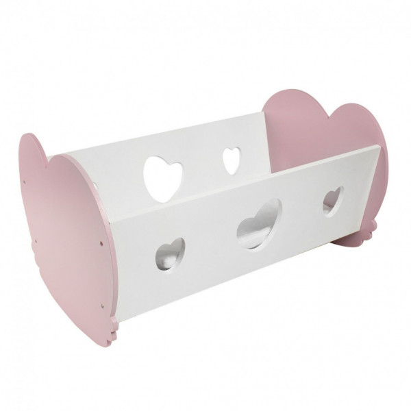 Кроватка-люлька для кукол Мини, цвет: нежно-розовый