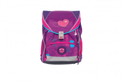 Ранец школьный DerDieDas ErgoFlex XL "Бархатное сердце" 850 г, с на...