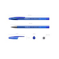 Ручка гелевая ErichKrause® R-301 Original Gel Stick 0.5, цвет чернил синий (в пакете по 3 шт.)