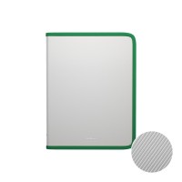 Папка для тетрадей на молнии пластиковая ErichKrause® Diagonal Clear, с цветной молнией, A4, ассорти (в пакете по 4 шт.)