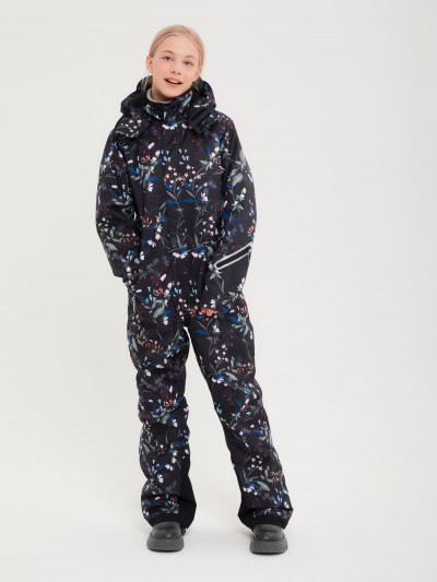 Детский комбинезон BJÖRKA, цвет черный букет