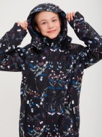 Детский непромокаемый демисезонный комбинезон Björka, цвет черный буке