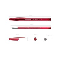 Ручка гелевая ErichKrause® R-301 Original Gel Stick 0.5, цвет чернил: синий, черный, красный (в пакете по 3 шт.)