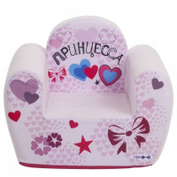 Бескаркасное (мягкое) детское кресло серии "Инста-малыш", #Принцесса, Цв. Мия